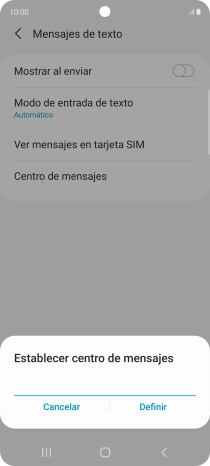 Introduce +34607003110 y pulsa Definir. Introduce +34607003110 y pulsa Definir.