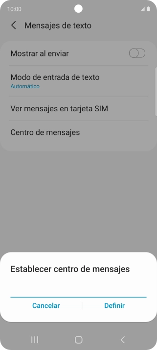Introduce +34607003110 y pulsa Definir. Introduce +34607003110 y pulsa Definir.