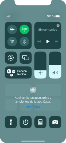 Pulsa el icono de modo de avión para activar o desactivar la función. Pulsa el icono de modo de avión para activar o desactivar la función.