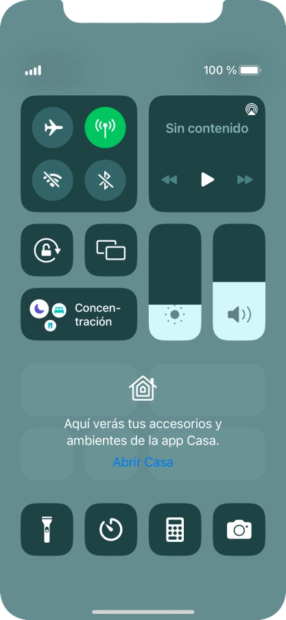 Pulsa el icono de modo de avión para activar o desactivar la función. Pulsa el icono de modo de avión para activar o desactivar la función.