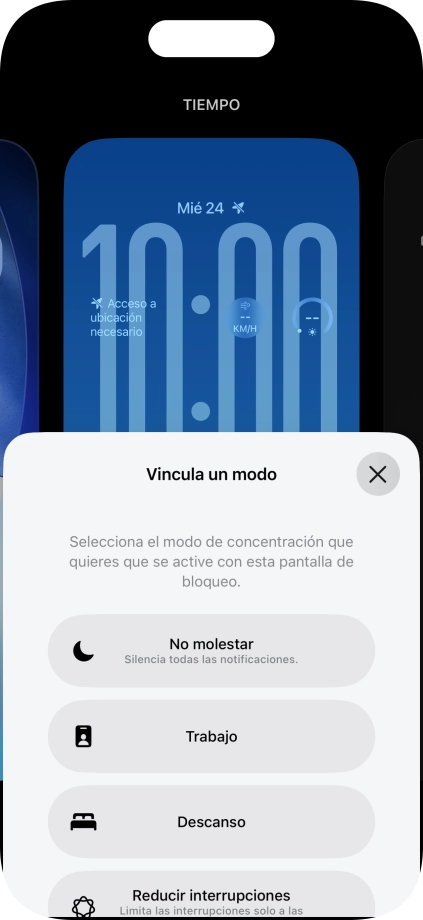 Pulsa un modo de concentración. Pulsa un modo de concentración.