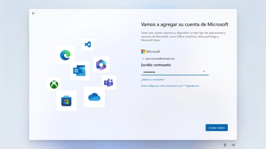 Introduce la contraseña de tu cuenta de Microsoft y haz clic en Iniciar sesión. Introduce la contraseña de tu cuenta de Microsoft y haz clic en Iniciar sesión.