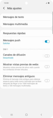 Pulsa Mensajes de texto. Pulsa Mensajes de texto.