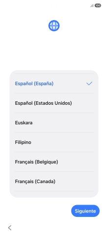 Pulsa el idioma deseado. Pulsa el idioma deseado.