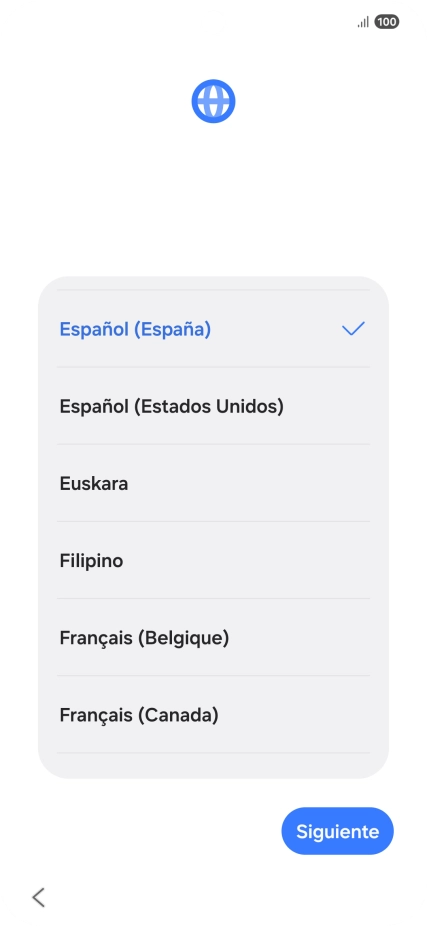 Pulsa el idioma deseado. Pulsa el idioma deseado.