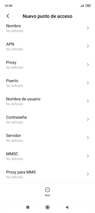 Pulsa Nombre.