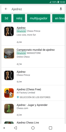 Pulsa la app deseada. Pulsa la app deseada.