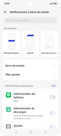 Pulsa el indicador junto a las apps deseadas para activar o desactivar la función. Pulsa el indicador junto a las apps deseadas para activar o desactivar la función.