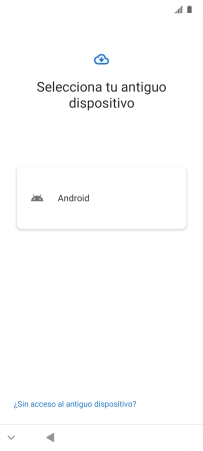 Pulsa el ajuste deseado y sigue las instrucciones de la pantalla para transferir el contenido del otro teléfono. Pulsa el ajuste deseado y sigue las instrucciones de la pantalla para transferir el contenido del otro teléfono.