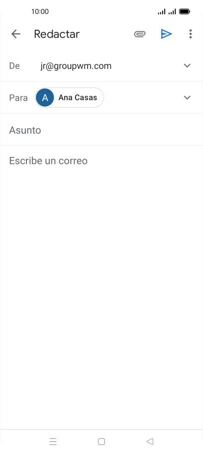 Pulsa Asunto e introduce el asunto deseado. Pulsa Asunto e introduce el asunto deseado.