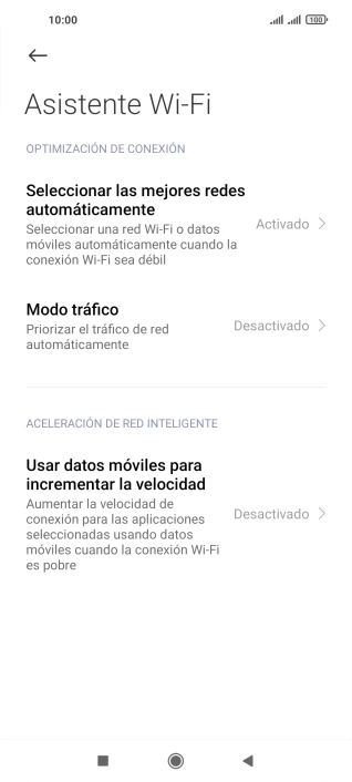 Pulsa Seleccionar las mejores redes automáticamente. Pulsa Seleccionar las mejores redes automáticamente.