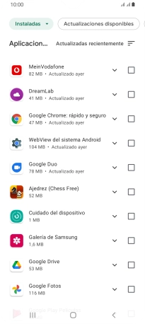 Pulsa la app deseada. Pulsa la app deseada.