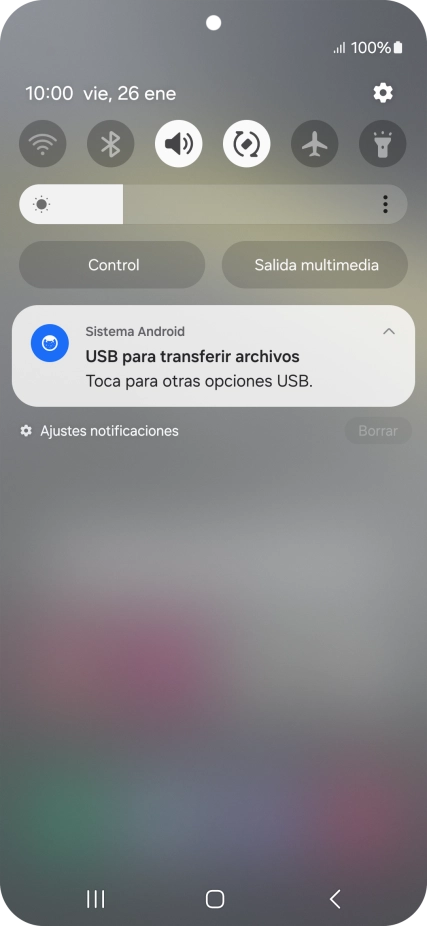 Pulsa Toca para otras opciones USB.. Pulsa Toca para otras opciones USB..