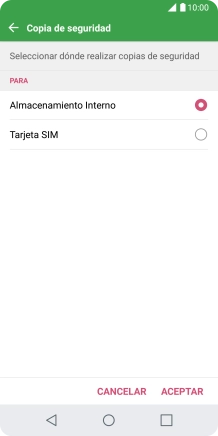 Pulsa Tarjeta SIM.