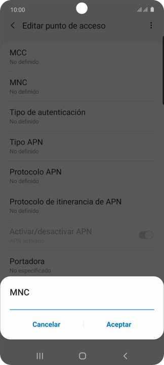 Introduce 01 y pulsa Aceptar. Introduce 01 y pulsa Aceptar.