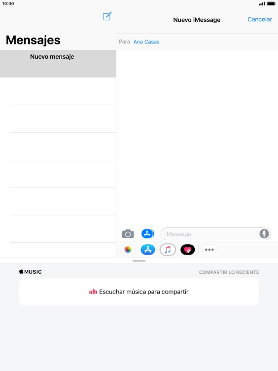 También puedes enviar fotografías, vídeos, mensajes de sonido y diferentes efectos en el iMessage. Sigue las indicaciones de la pantalla para enviar tu iMessage con el contenido deseado. También puedes enviar fotografías, vídeos, mensajes de sonido y diferentes efectos en el iMessage. Sigue las indicaciones de la pantalla para enviar tu iMessage con el contenido deseado.