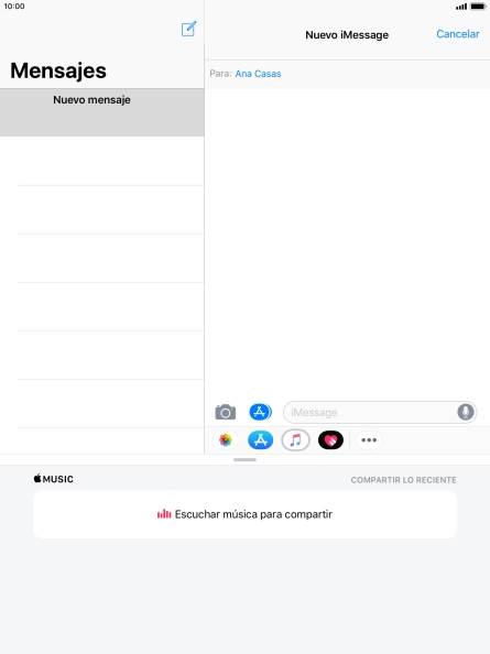 También puedes enviar fotografías, vídeos, mensajes de sonido y diferentes efectos en el iMessage. Sigue las indicaciones de la pantalla para enviar tu iMessage con el contenido deseado. También puedes enviar fotografías, vídeos, mensajes de sonido y diferentes efectos en el iMessage. Sigue las indicaciones de la pantalla para enviar tu iMessage con el contenido deseado.