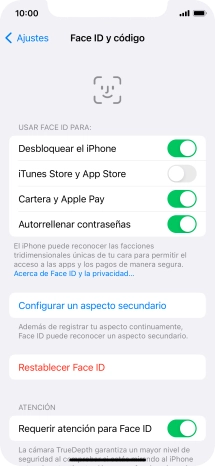 Pulsa el indicador junto a los ajustes deseados para activarlos o desactivarlos. Pulsa el indicador junto a los ajustes deseados para activarlos o desactivarlos.