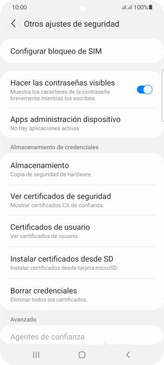 Pulsa Configurar bloqueo de SIM. Pulsa Configurar bloqueo de SIM.