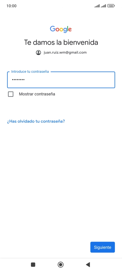 Pulsa Siguiente.