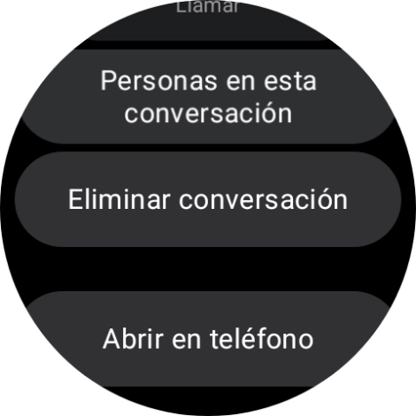 Pulsa Eliminar conversación. Pulsa Eliminar conversación.