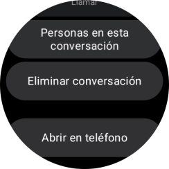Pulsa Eliminar conversación. Pulsa Eliminar conversación.