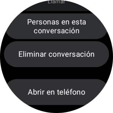 Pulsa Eliminar conversación. Pulsa Eliminar conversación.