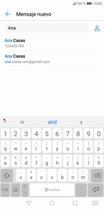 Pulsa el contacto deseado. Pulsa el contacto deseado.