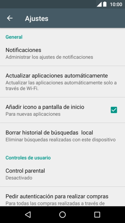 Pulsa Actualizar aplicaciones automáticamente. Pulsa Actualizar aplicaciones automáticamente.