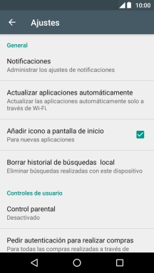 Pulsa Actualizar aplicaciones automáticamente. Pulsa Actualizar aplicaciones automáticamente.