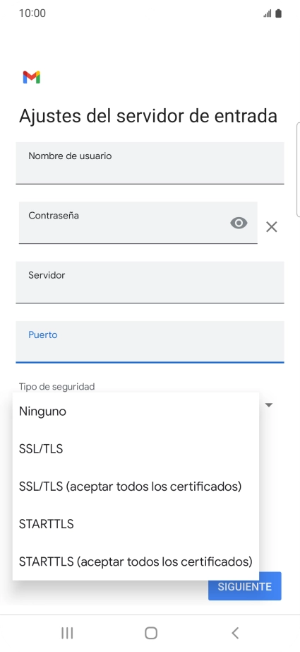 Pulsa Ninguno.