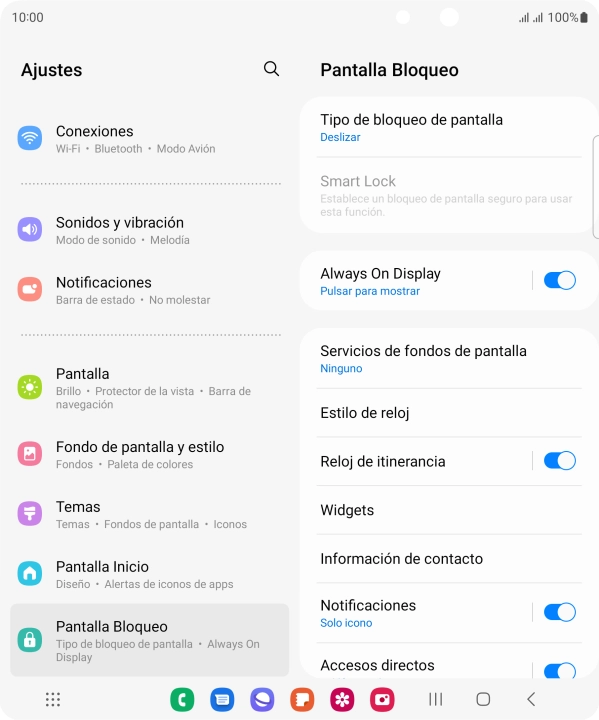 Pulsa Tipo de bloqueo de pantalla. Pulsa Tipo de bloqueo de pantalla.