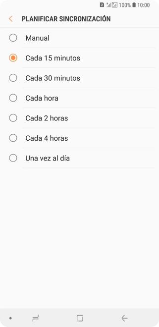 Pulsa el ajuste deseado.