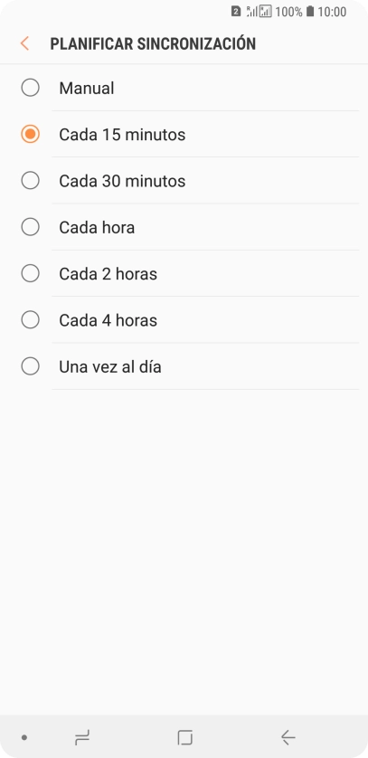 Pulsa el ajuste deseado.