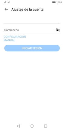 Pulsa Contraseña e introduce la contraseña de tu cuenta de correo electrónico. Pulsa Contraseña e introduce la contraseña de tu cuenta de correo electrónico.