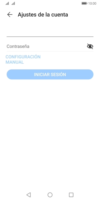 Pulsa Contraseña e introduce la contraseña de tu cuenta de correo electrónico. Pulsa Contraseña e introduce la contraseña de tu cuenta de correo electrónico.