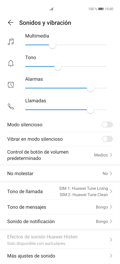 Pulsa Tono de llamada. Pulsa Tono de llamada.