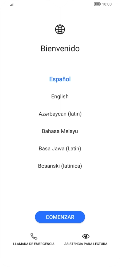 Pulsa el idioma deseado. Pulsa el idioma deseado.