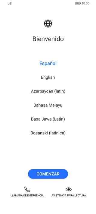 Pulsa el idioma deseado. Pulsa el idioma deseado.