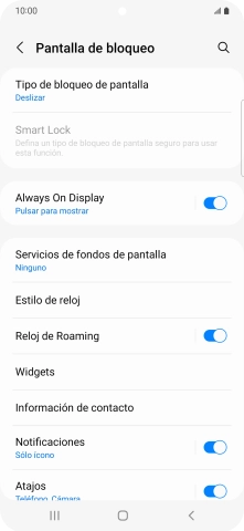 Pulsa Tipo de bloqueo de pantalla. Pulsa Tipo de bloqueo de pantalla.