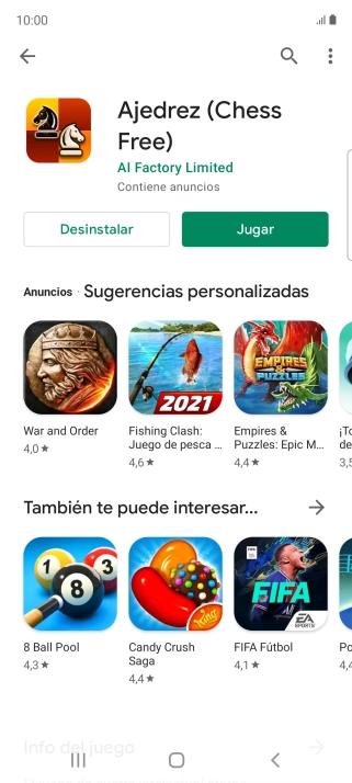 Pulsa la tecla de inicio para terminar y regresar a la pantalla de inicio.