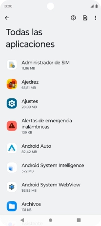 Pulsa la app deseada.