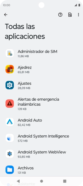 Pulsa la app deseada.
