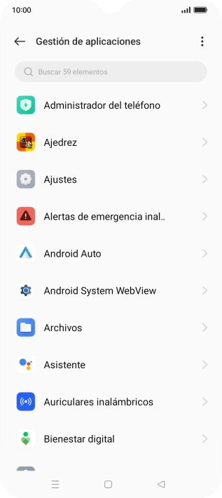 Pulsa la app deseada. Pulsa la app deseada.