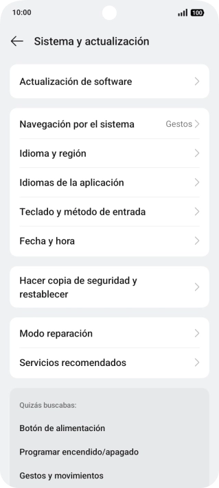Pulsa Fecha y hora. Pulsa Fecha y hora.