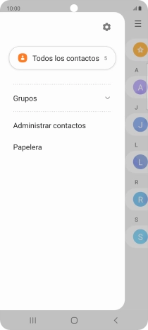 Pulsa Administrar contactos. Pulsa Administrar contactos.