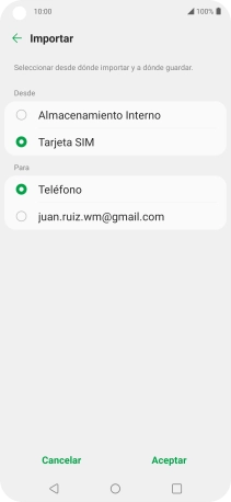 Pulsa Teléfono.
