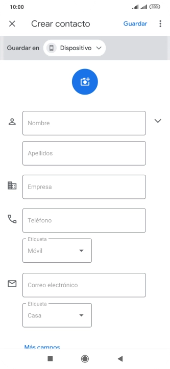 Pulsa Nombre e introduce el nombre deseado. Pulsa Nombre e introduce el nombre deseado.