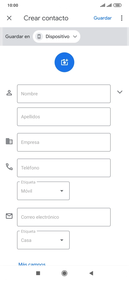 Pulsa Nombre e introduce el nombre deseado. Pulsa Nombre e introduce el nombre deseado.