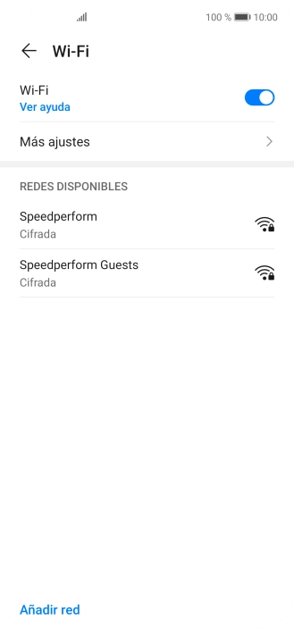 Pulsa la red wifi deseada.